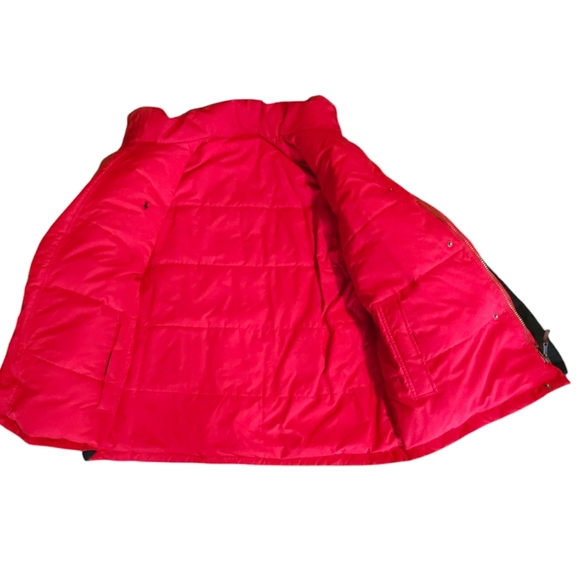 Vintage Polo Ralph Lauren 2 IN 1 Puffer Down Reversible Jacket Red/Black XL - Picture 10 of 16